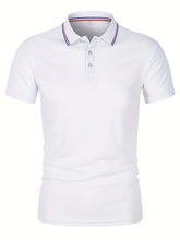 Load image into Gallery viewer, 2025 Hot Sale Men's Summer Casual Breathable Comfortable Polo Shirt Men's Solid Color High Quality Short Sleeve T-Shirt

