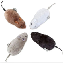 Load image into Gallery viewer, 1Pc Funny Lifelike Plush Mouse Running Rat Toy for Cats Dogs Tail Mouse Pets Kids Random Color
