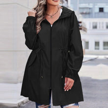 Load image into Gallery viewer, Women Trench Coat New Spring Autumn Jacket Casual Long Sleeve Hooded Mid Long Windbreaker Female Overcoat High-Quality Coats
