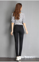 Load image into Gallery viewer, Jeans for Women Mom Jeans Blue Gray Black Woman High Elastic Stretch Jeans Female Washed Denim Skinny Pencil Pants
