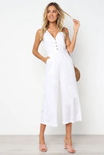 Load image into Gallery viewer, Urban V-Neck Streetwear Jumpsuit
