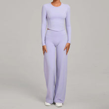 Load image into Gallery viewer, 2PCS Yoga Set Women Yoga Pant Workout Tracksuit Sportswear Gym High Waist Straight Leg Bottoms Fitness Bta Sports Suit XP01
