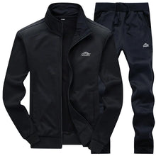 Load image into Gallery viewer, Tracksuits Men Polyester Sweatshirt Sporting Fleece 2026 Gyms Spring Jacket + Pants Casual Men's Track Suit Sportswear Fitness

