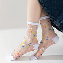 Load image into Gallery viewer, Sheer Lace Summer Spot Socks
