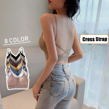 Load image into Gallery viewer, Sport Bras Women Cross Strap Beauty Back Underwear Sexy Push Up Running Yoga Fitness Sport Bra Top Breathable Quick Dry Gym Top
