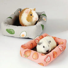 Load image into Gallery viewer, Pet Sleep Bed Rectangle Mat with Rattan Cooling Pad for Small Animals Dogs Cats Rabbit Guinea Pig Hamster Squirrel All Seasons
