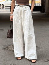 Load image into Gallery viewer, Summer White Pants For Women Cotton Formal High Waist Wide Leg Trousers Ladies Elegant Summer Women's Pants Straight Leg Office
