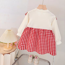 Load image into Gallery viewer, Sweet Plaid Baby Winter Dress
