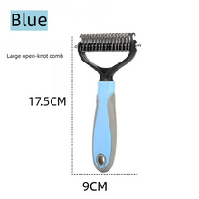 Load image into Gallery viewer, Pet Deshedding Brush Double Sided Pet Grooming Tool for Shedding and Dematting - Stainless Steel Dog Comb with Effective Results
