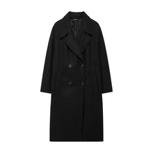 Load image into Gallery viewer, Winter Coat For Women 2024 Solid Lapel Double Breasted Long Cardigan Top Female Pokcet Streetwear Woman New In OuterCoat
