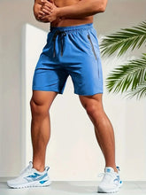 Load image into Gallery viewer, UETEEY Summer Shorts Men Gym Sport Running Squat Fitness Workout Man Short Pants Breathable Quick-drying Drawstring Mens Shorts
