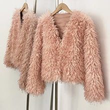 Load image into Gallery viewer, Fur Coat Eco-friendly Coats for Woman Artificial Winter Fur Coat Warm Women's Clothing New in Coats &amp; Jackets Women Tops Stones
