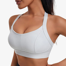 Load image into Gallery viewer, Women High Impact Sports Bra Criss Cross Back Padded Bra Workout Fitness Sports Yoga Bras Shockproof Sport Crop Top Vest
