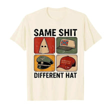 Load image into Gallery viewer, Same Shit Different Hat Funny Quote Hat Printed T-shirt for Women T Shirts Short Sleeve Round Neck Tops Casual Clothing
