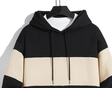 Load image into Gallery viewer, Men's patchwork color hoodie light fleece hoodie long sleeve hoodie sports hoodie
