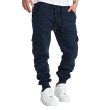 Load image into Gallery viewer, New Mens Sweatpants Straight Fit Joggers for Sports and Streetwear Loose Oversized Drawstring Long Pants Men Multi-pocket Pants

