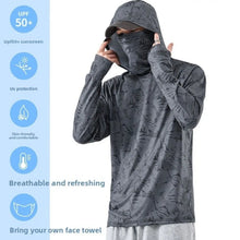 Load image into Gallery viewer, Hooded Design Fishing Shirt Summer Mask Lightweight Material Hooded Fishing Clothes Performance Fabric Outdoor Hoodie
