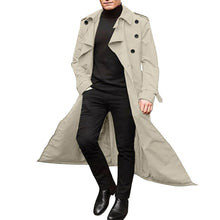 Load image into Gallery viewer, Men’s Luxury Full-Length Trench Coat – England Style Business Overcoat
