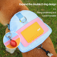 Load image into Gallery viewer, Waterproof Pet Backpack For Dogs Puppy Bag With Harness Collar Outdoor Travel Dog Snacks Backpack French Bulldog Dog Accessories

