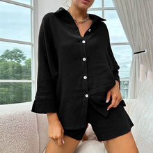 Load image into Gallery viewer, Cotton Button Down Pajama Set
