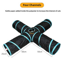 Load image into Gallery viewer, Cat Tunnel Pet Supplies Cat S T Pass Play Tunnel Foldable Cat Tunnel Cat Toy Breathable Drill Barrel for Indoor loud paper
