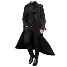 Load image into Gallery viewer, Men’s Luxury Full-Length Trench Coat – England Style Business Overcoat
