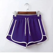 Load image into Gallery viewer, Women yoga Shorts Summer outer wear mid-waist casual loose straight pants lady stylish thin breathable wide leg gym short pants
