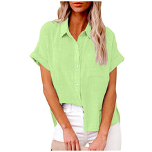 Load image into Gallery viewer, Summer Women Shirts Tops Cotton Linen T-shirt Women Top Camisas Mujer Casual T-Shirt Streetwear Loose Female T-Shirts New Shirt
