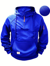 Load image into Gallery viewer, Hoodie 2025 Spring and Autumn Men's Hoodie Zipper Multi Pocket Sports Running Solid Color Multi Color Casual Hoodie
