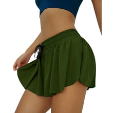 Load image into Gallery viewer, Women's Shorts Sporty Style Elastic Waist with Drawstring Side Slit Built-in Shorts Micro Running Shorts Workout Wear
