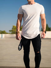 Load image into Gallery viewer, Muscle Fitness T-shirt Summer Men's T-shirts Workout short sleeve Tees Running cotton t-shirts Men Gym Sport Training Tops
