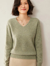 Load image into Gallery viewer, Merino Wool V Neck Sweater
