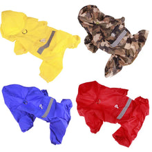 Load image into Gallery viewer, Overalls Style Puppy Rain Coat
