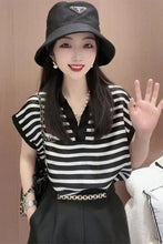 Load image into Gallery viewer, Striped Two Piece Summer Short Set
