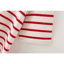Load image into Gallery viewer, Striped Cotton Summer Tee Women
