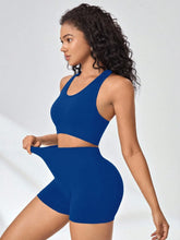 Load image into Gallery viewer, Women Yoga Set Bra Shorts Set Seamless Fitness Tracksuit Gym Running Shorts Sports Set Workout Shockproof Vest Outfit
