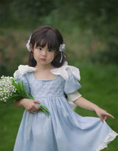 Load image into Gallery viewer, Embroidered Bow Princess Girls Dress
