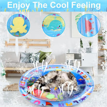 Load image into Gallery viewer, Water Sensory Play Mat Thickened Inflatable Water Mat For Cat And Dog Pet Playmat With Fish Sea Ocean Theme Sensory Toy Water
