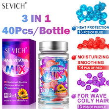 Load image into Gallery viewer, 40pcs Mix Hair Vitamin Capsules Repairing Maltreated Frizzy Hair Silky Moisturizing Hair Oil Smoothing Nourishing Hair Care
