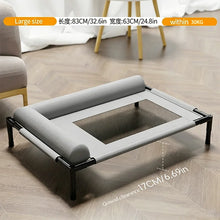 Load image into Gallery viewer, Pet Furniture Mesh Elevated Dog Beds Breathable Removable Raised Dog Bed With Soft Pillow Outdoor Dog Cat Bed Patio Sunbathing
