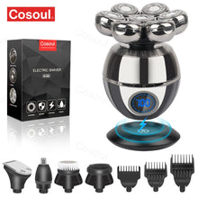 Load image into Gallery viewer, Shaver for Men Electric Shaver Bald Head Shaver 5 in 1 Hair Clipper for Bald Man Beard Trimmer Shaving Machine Bald Head Razor 7
