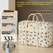 Load image into Gallery viewer, 1pc Foldable Luggage Organizer Bag with Cute Puppy Pattern,Large Capacity Space-Saving Travel Storage Bag,Durable Polyester bag
