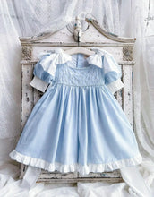 Load image into Gallery viewer, Embroidered Bow Princess Girls Dress

