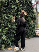 Load image into Gallery viewer, Jumpsuit Women 2026 New Fashionable Long Sleeved Jumpsuit for Women's Casual Half Open Collar Elastic Waist Jumpsuit
