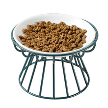 Load image into Gallery viewer, Pet Ceramic Bowl Nordic High Footed Ceramic Cat Food Bowl Snack Can Plate Anti Overturning Kitten Puppy Food Water Feeding Bowl
