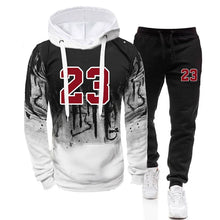 Load image into Gallery viewer, Mens Tracksuit Sports Printed Single Piece Sweatshirt Sweatpants Daily Jogging Mens Clothing Casual Splash-ink Hoodie Pants 2025
