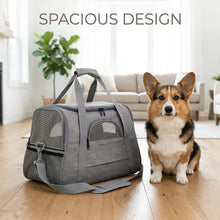 Load image into Gallery viewer, Airline Approved Pet Carrier Soft Sided Cat Dog Travel Bag Breathable Mesh Portable Foldable Puppy Kitten Transport Pouch Under
