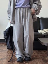 Load image into Gallery viewer, 2026 Women Summer Long Pants High Waist Wide Leg 80% Cotton Plaid Pants Fashion Clothes Vintage Pants Female Trousers
