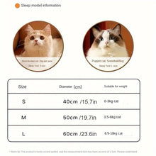 Load image into Gallery viewer, Petal Shaped Pet Bed, Plush Round Dog &amp; Cat Cushion Mat with Knitted Texture, Ultra Soft Warm Nest for Kittens Puppies in Winter
