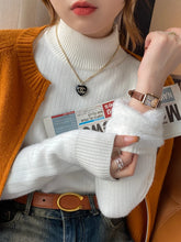 Load image into Gallery viewer, Thermal Turtleneck Fleece Knit Pullover
